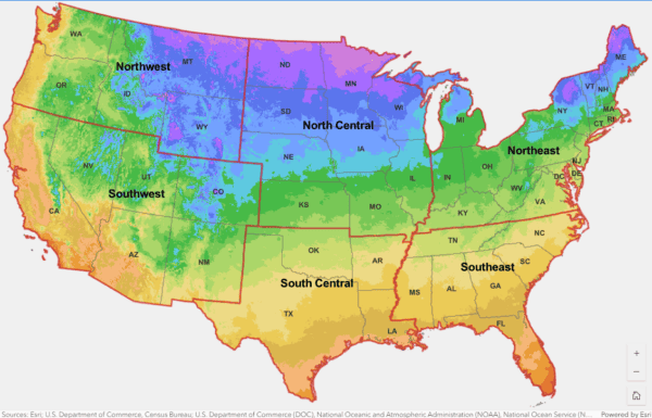 Saratoga Seed USDA Map 2025